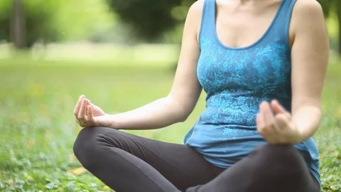 Joy of doing yoga Stock Footage 76896920