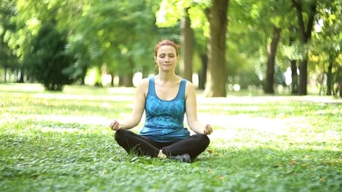 Joy of doing yoga Stock Footage 77268154