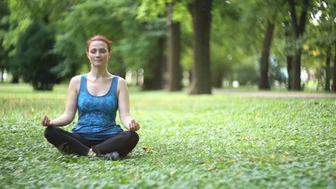 Joy of doing yoga Stock Footage 78193224