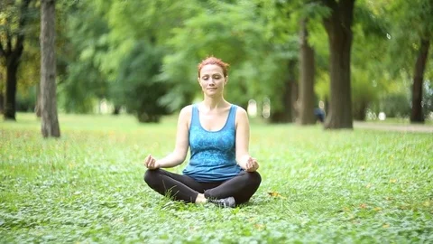 Joy of doing yoga Stock Footage 80003922