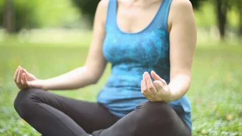 Joy of doing yoga Stock Footage 81000092