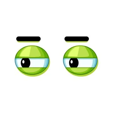 Joy eye emotions cartoon vector illustration Ilustración de archivo