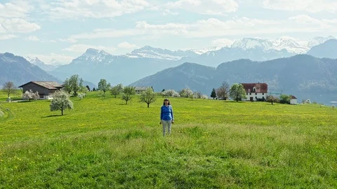 The joy of nature. Stock Footage 129459738