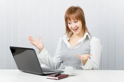 Joy in the office Stock Photos