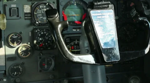 Joy stick first officer Stock Footage 42513696