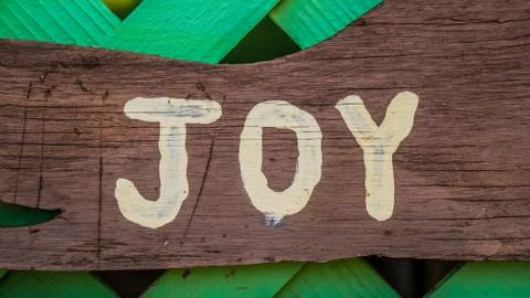 Joy on wood Stock Photos