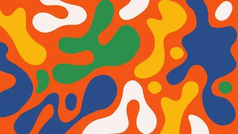 Joyful abstract blob background Stock Illustration