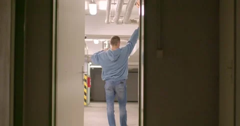 Joyful and Vibrant Dance Sequence Set in an Industrial Environment Stock Footage 316545759