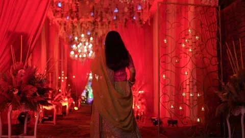 The Joyful Aura of an Indian Bride Video stock 265133855