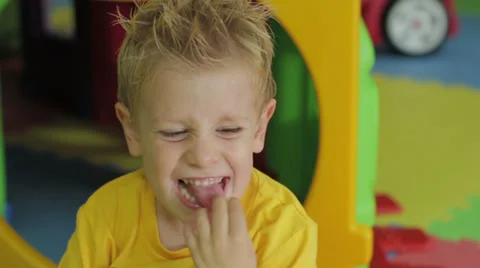 Joyful kids looking at camera Stock Footage 33352592