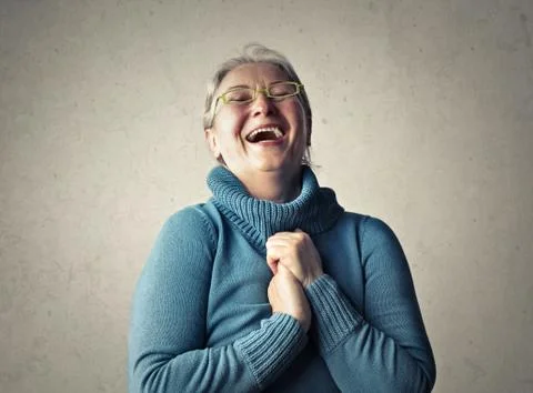 Joyful lady  Stock Photos