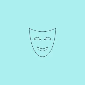 Joyful mask Stock Illustration