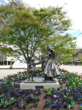 Joyful Moment Statue Stock Photos