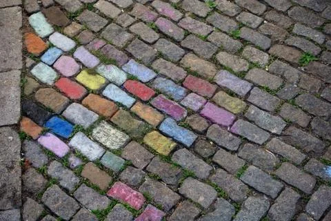 Joyful pavement. Stock Photos