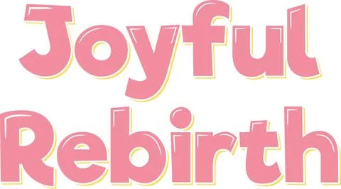 Joyful Rebirth Easter Lettering Vector Design Stock-Illustration