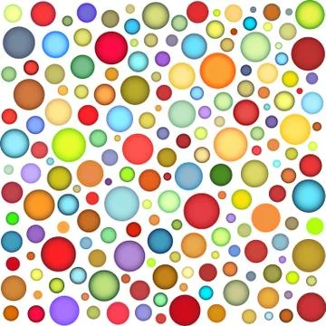 Joyful sphere bubble pattern in multiple color Stock Illustration