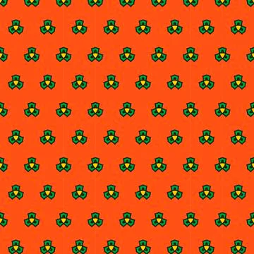 Joyful spring bright cheerful pattern Illustrazione stock