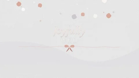 Joyfully wed design with soft colors and abstract shapes for events 库存影片 344575790