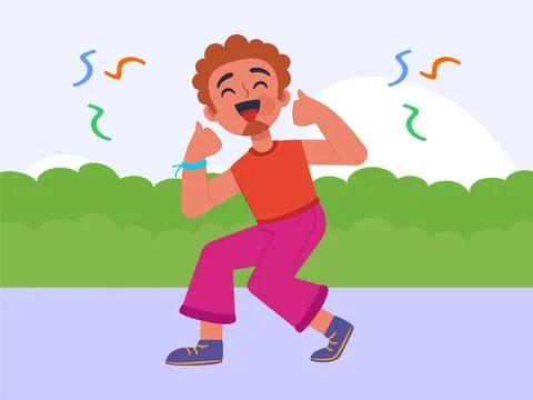 Joyous Concept Illustration Illustrazione stock