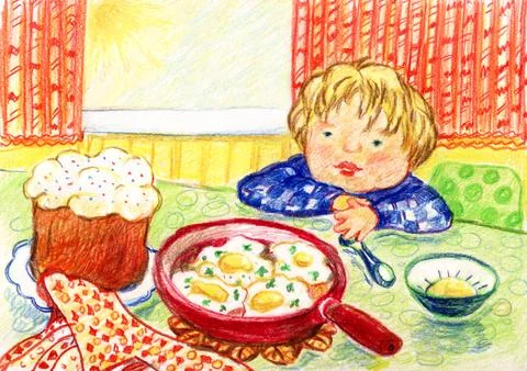 Joyous day of Easter Stock Illustration