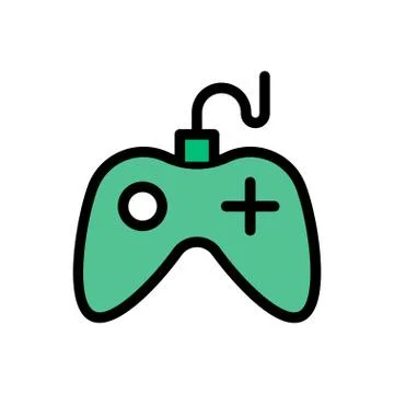 Joypad flat color icon Stock Illustration