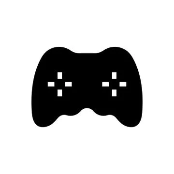 Joypad glyph flat icon Stock Illustration