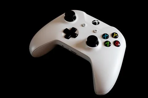 Joystick on a Black Background Stock Photos