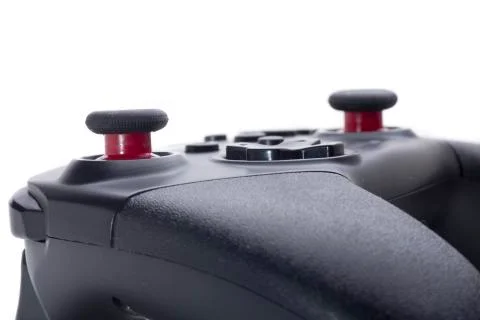 Joystick button control Stock Photos