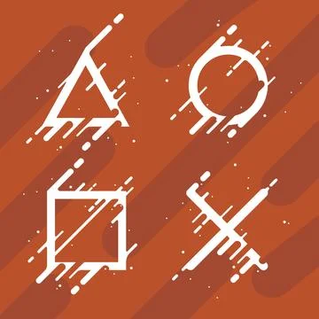 Joystick Buttons sign icon vector Stock Illustration