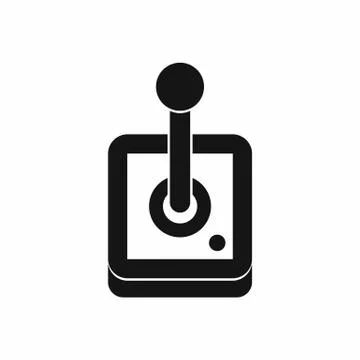 Joystick for computer games icon, simple style 스톡 일러스트