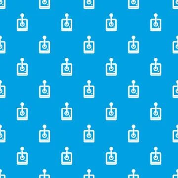 Joystick for computer games pattern seamless blue 스톡 일러스트