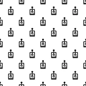 Joystick for computer games pattern, simple style Stock Illustration