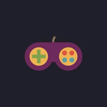 Joystick computer symbol Illustrazione stock