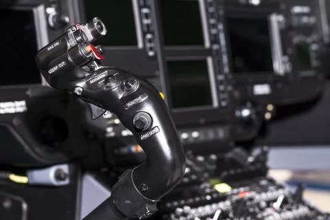 Joystick to control the helicopter Stock Photos