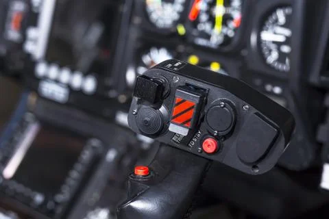 Joystick to control the helicopter Stock Photos