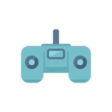 Joystick control icon flat vector. Data center 스톡 일러스트