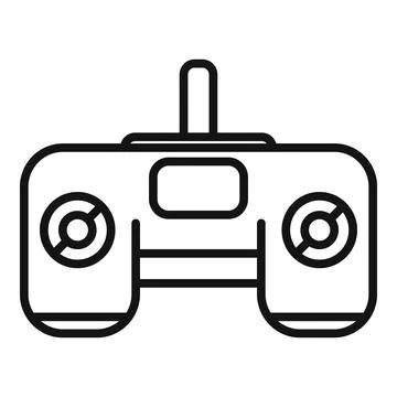 Joystick control icon outline vector. Data center Stock Illustration
