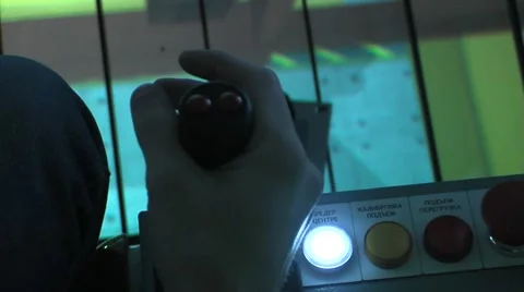 Joystick control valve Stock Footage 5164651