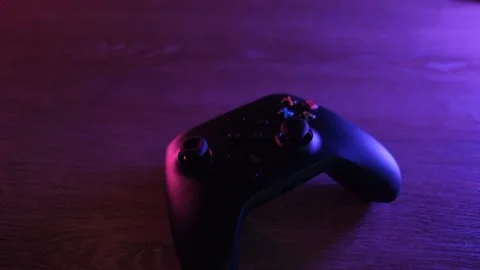Joystick controller for playing on the new xbox series x console. 28 July, 2021 Stock Footage 157885622