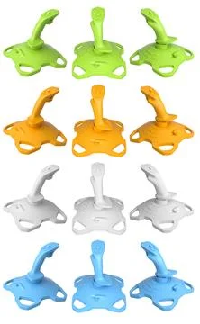 Joystick controllers for flight simulator offer incredibly immersive gaming.. Stock Illustration