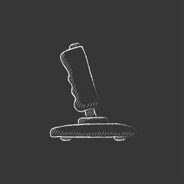 Joystick. Drawn in chalk icon イラスト素材