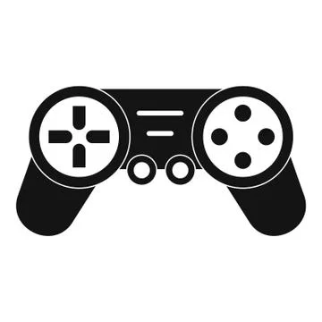 Joystick drone control icon, simple style Stock Illustration