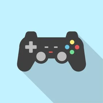 Joystick flat design vector Stock Illustration