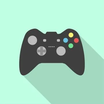 Joystick flat design vector Stock Illustration