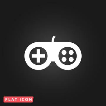 Joystick flat icon イラスト素材
