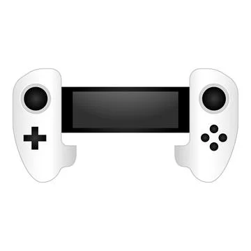 Joystick gadget icon cartoon vector. Button play Stock Illustration
