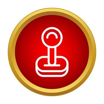 Joystick game controller icon representing video gaming Stock Illustration