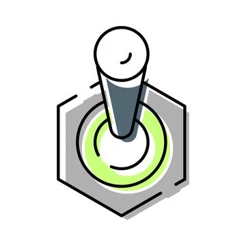 Joystick game controller symbol for video gaming fun Stock Illustration