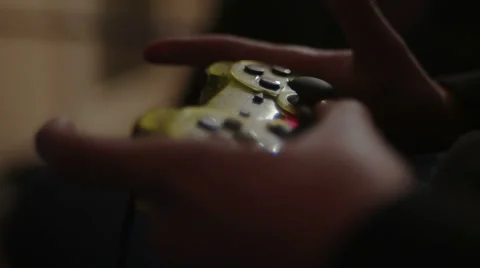 Joystick game in slow motion 스톡 동영상 51005407