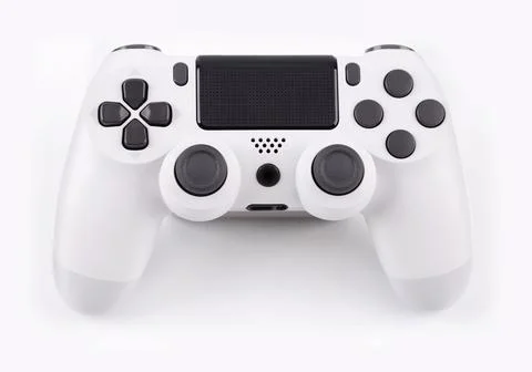 Joystick gaming controller isolated on white background , Video game consol.. Stock Photos